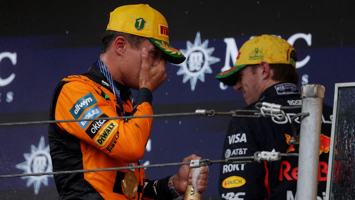 Lando Norris and Max Verstappen