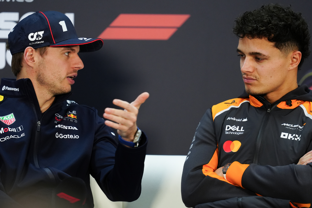 Lando Norris and Max Verstappen