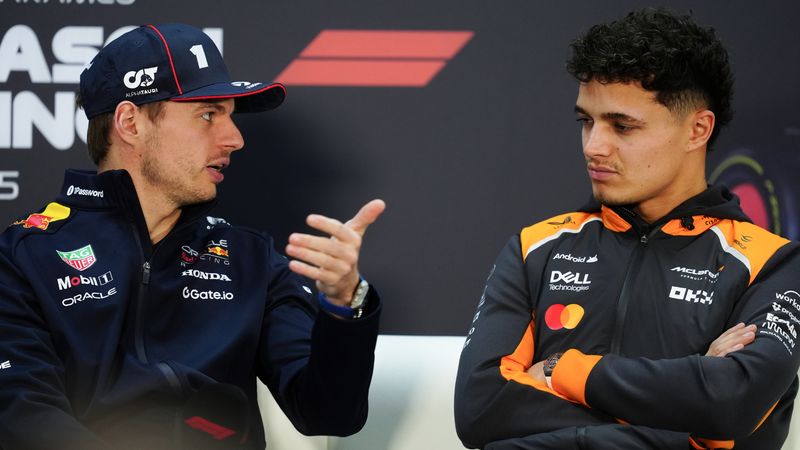 Lando Norris and Max Verstappen