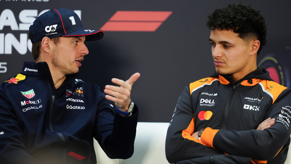 Lando Norris and Max Verstappen