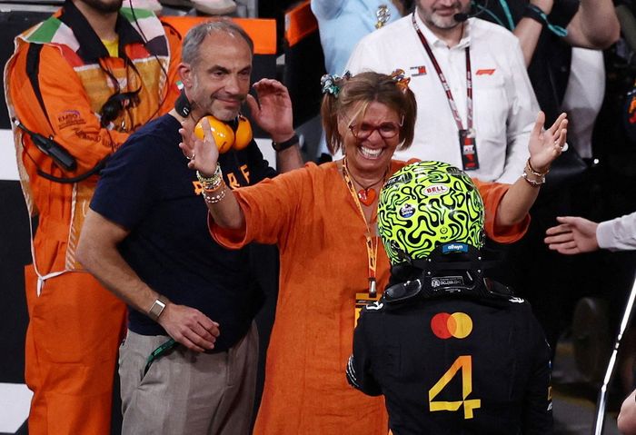 Lando Norris's mother, Cisca, is Belgian while the McLaren star is one of four children