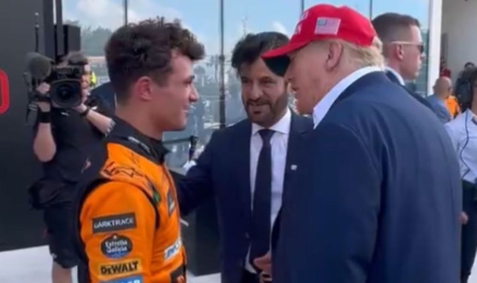 Lando Norris spoke to Donald Trump after his win
