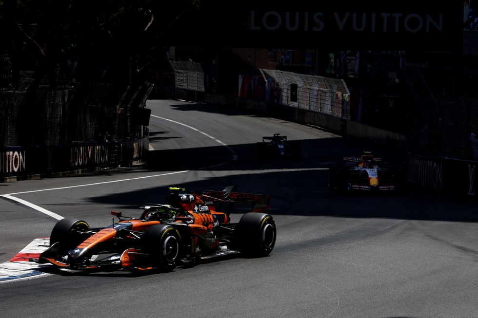 Lando Norris suffered with a power unit problem during Sunday's Monaco Grand Prix
