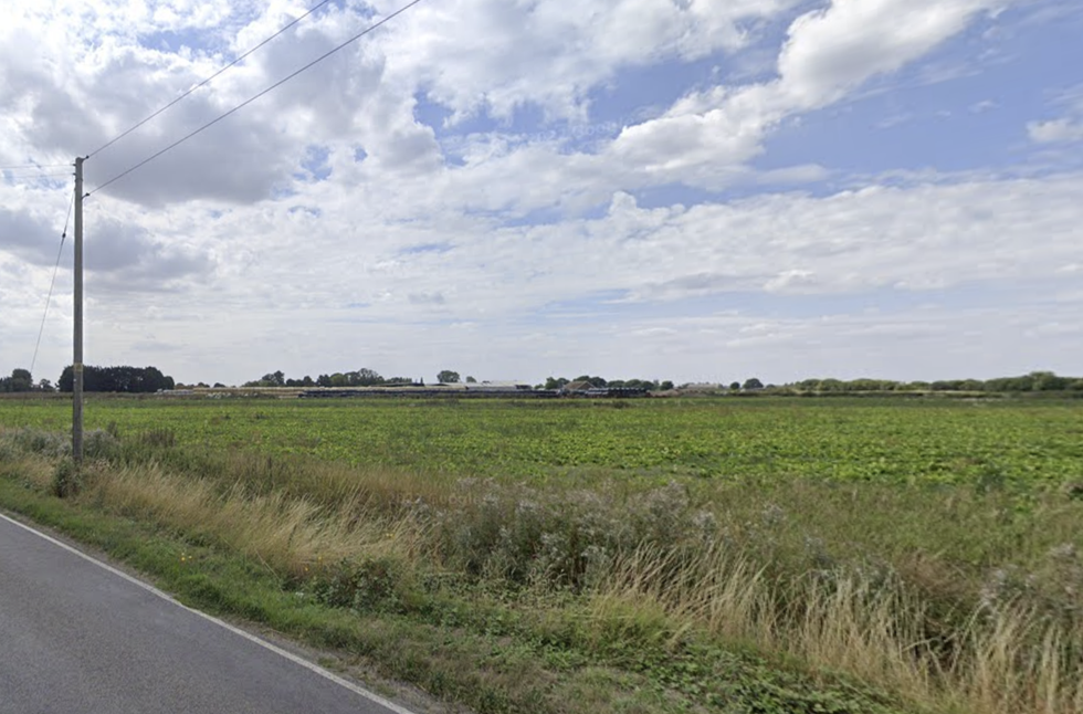 Langrick Road in Coningsby