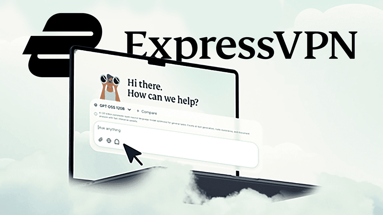 laptop running expressvpn