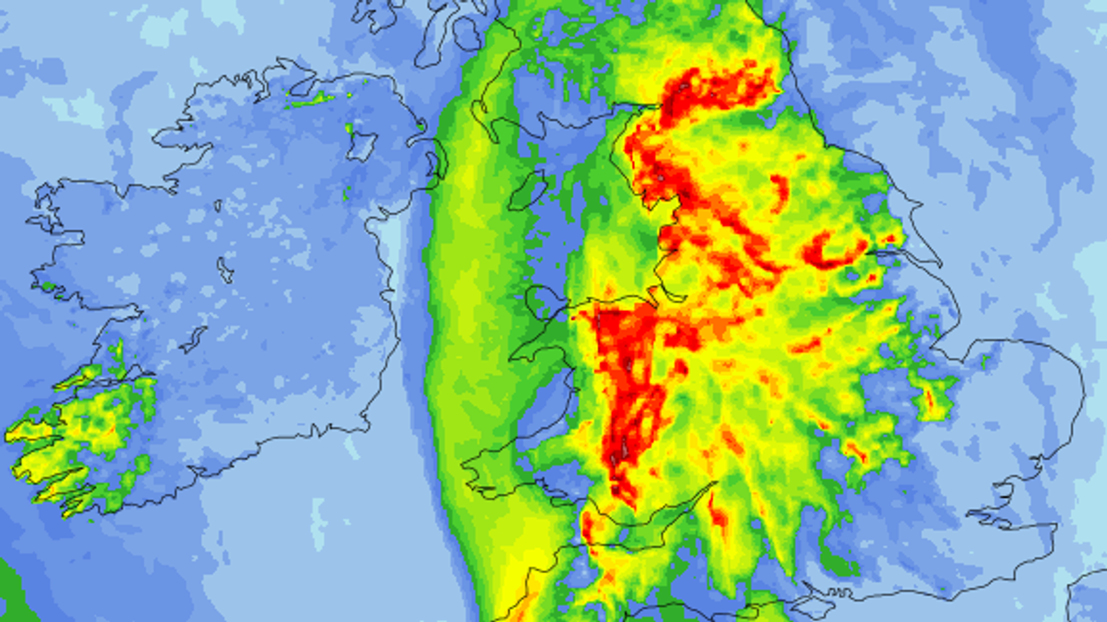 Large amounts of CAPE forecast by UKV across central, northern and western areas Saturday afternoon