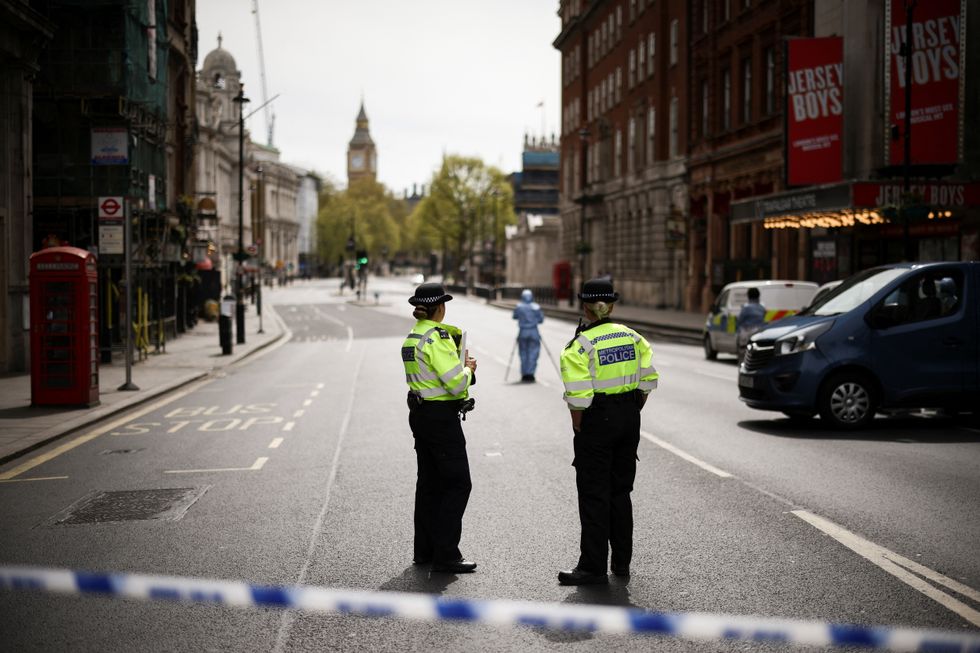 Large areas of London were cordoned off after the incident