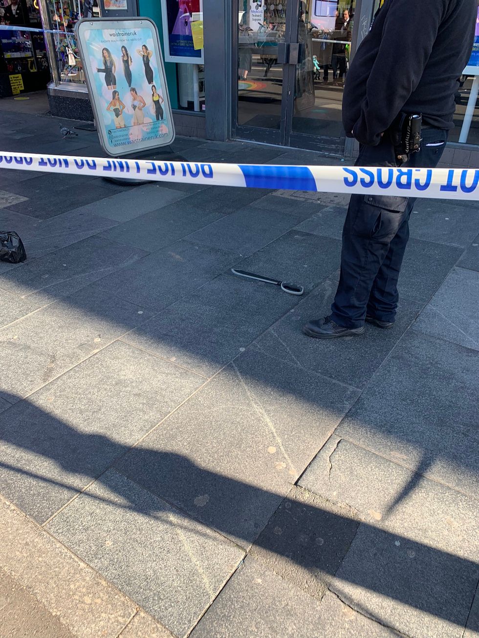 Large knife in central Brixton