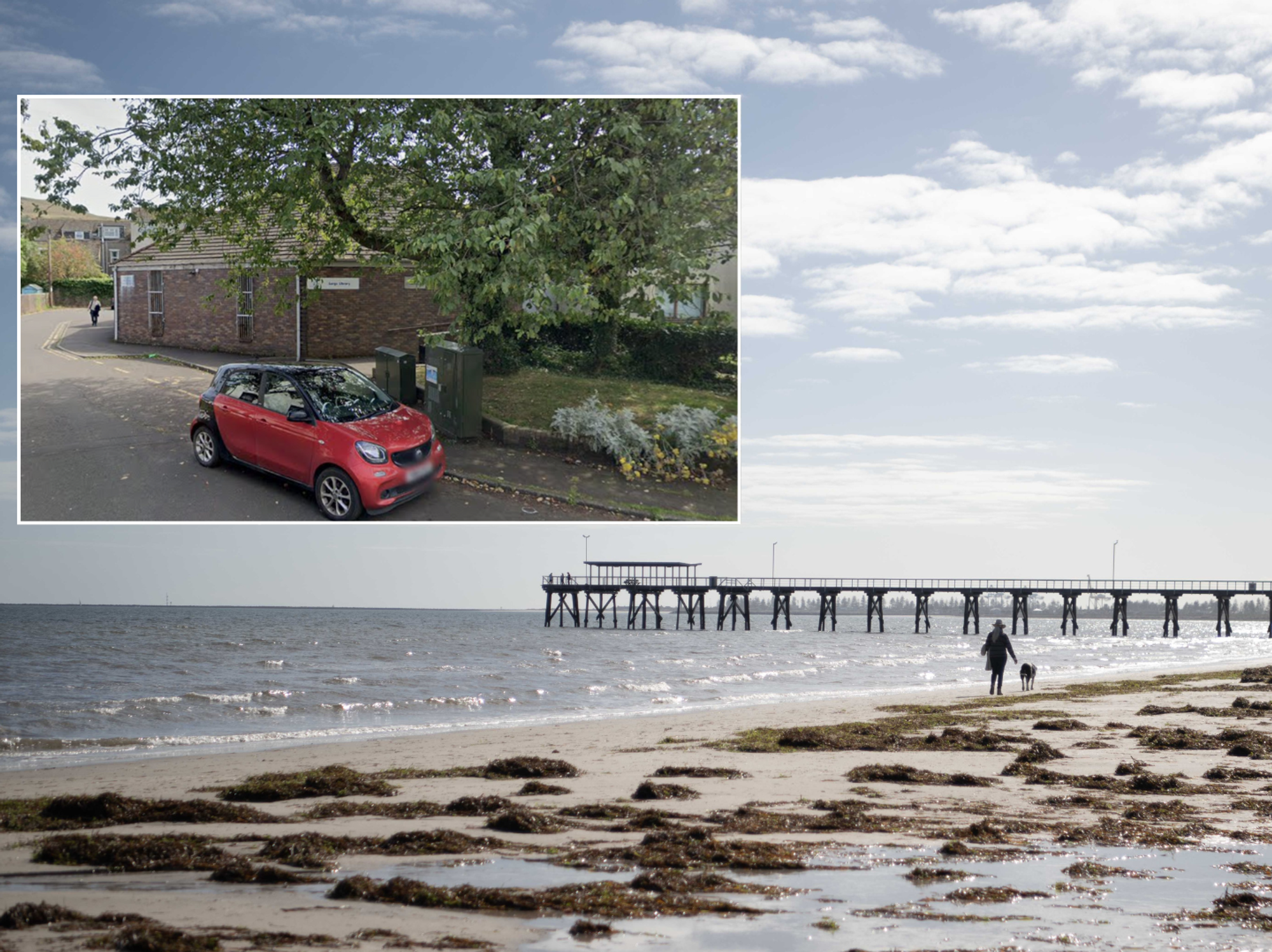 Largs beach / Largs Library