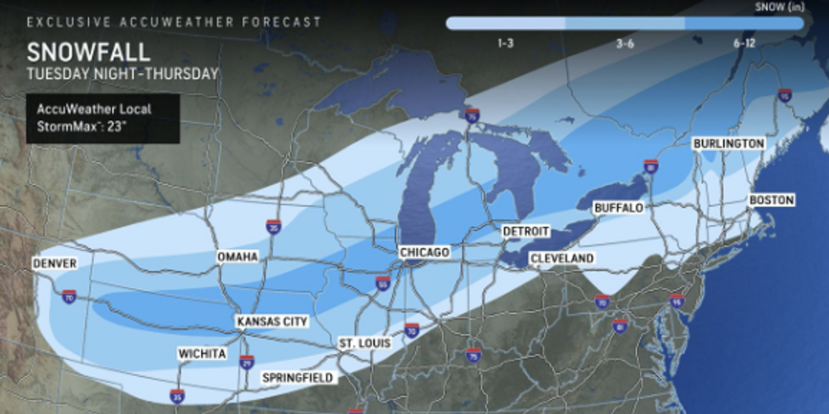 NextImg:US weather: 'Arctic anticyclone' set to hit over 200m Americans with 'storm frenzy' and 'eruptions of thundersnow'