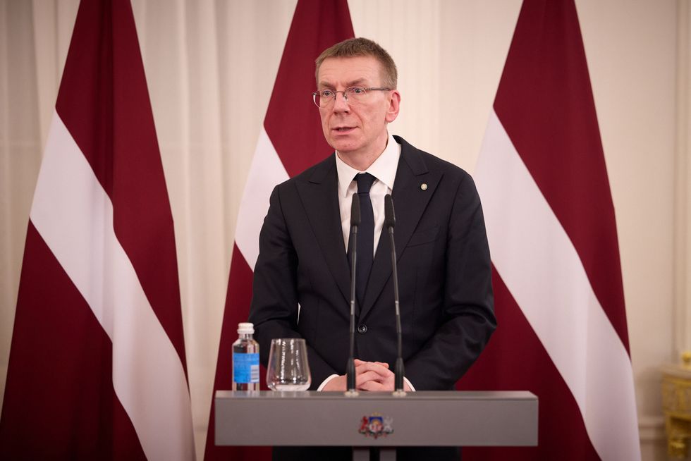 Latvian President Edgars Rinkevics