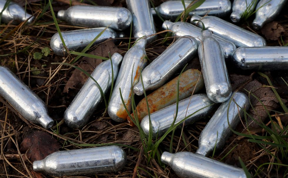 Laughing gas cannisters