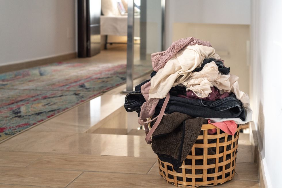 Laundry in basket
