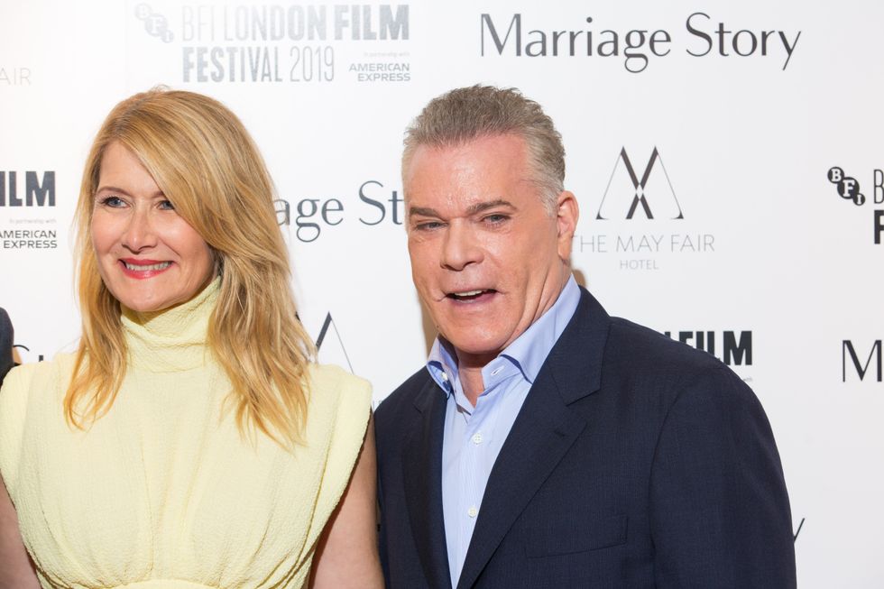 Laura Dern and Ray Liotta arriving for the Marriage Story premiere, as part of the BFI London Film Festival, at the Odeon Leicester Square in London.