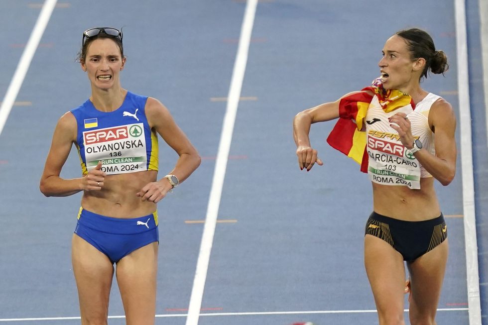 Laura Garcia-Caro was pipped to the line by Lyudmyla Olyanovska