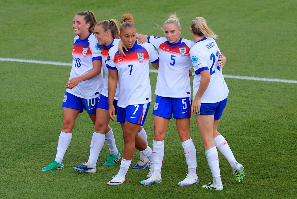 Lauren James, Alessia Russo, Alex Greenwood, Beth Mead, Ella Toone