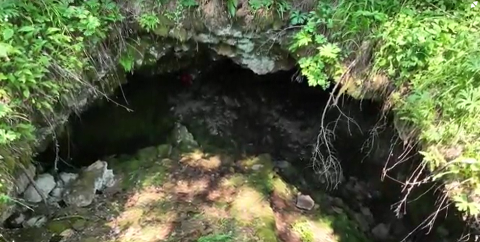 Lava cave near Jingpo Lake in Heilongjiang Province, northern China