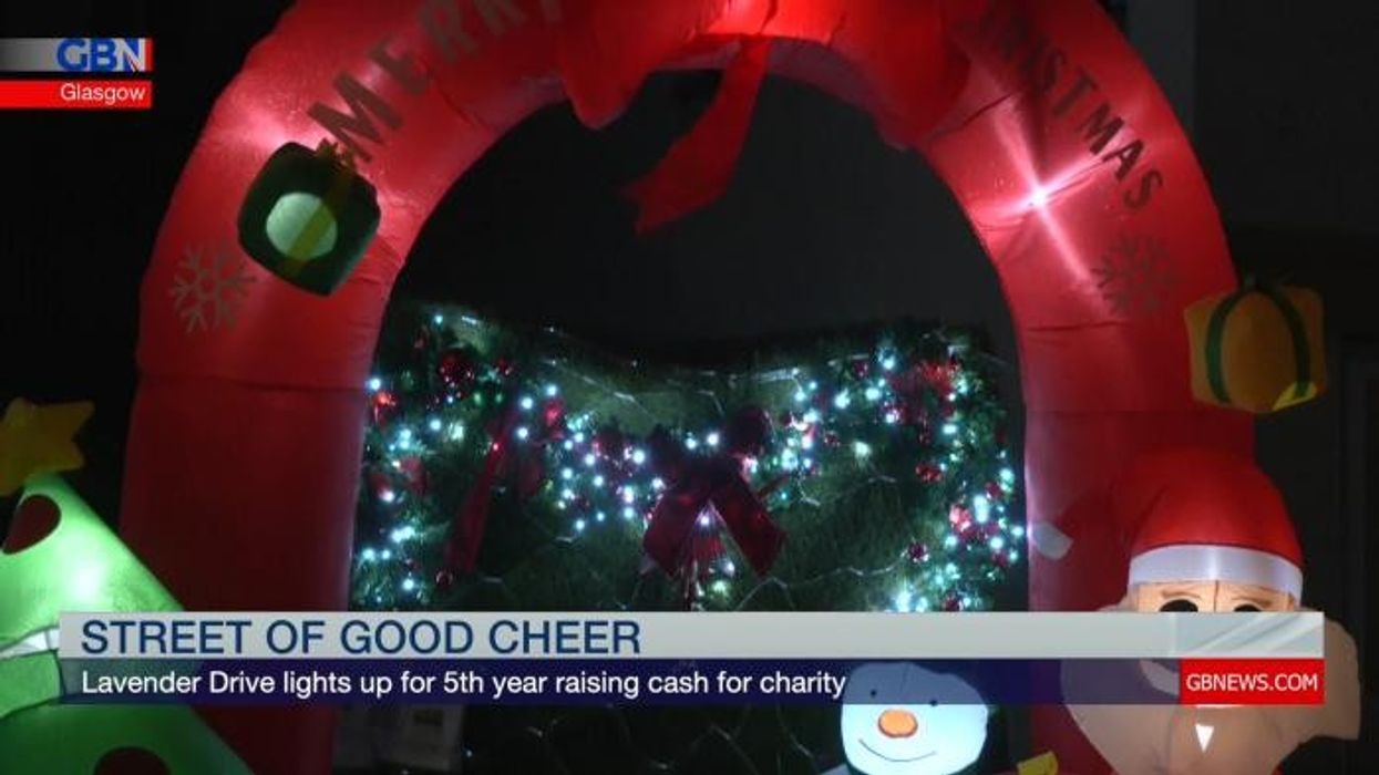 'Most Christmassy street in Scotland' amazes visitors as light display stretches across entire road