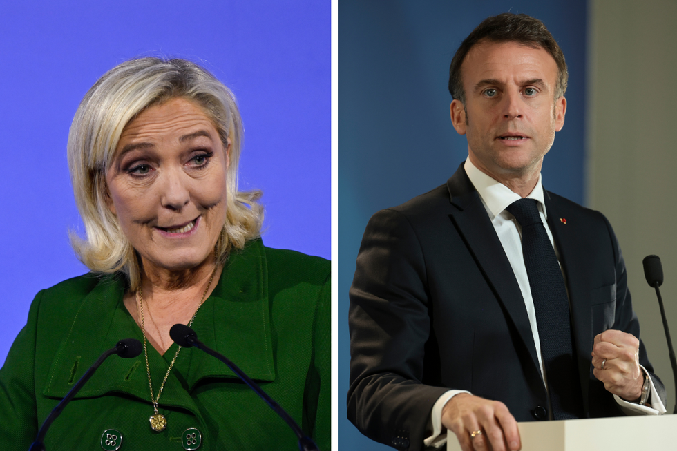 Le Pen and Macron