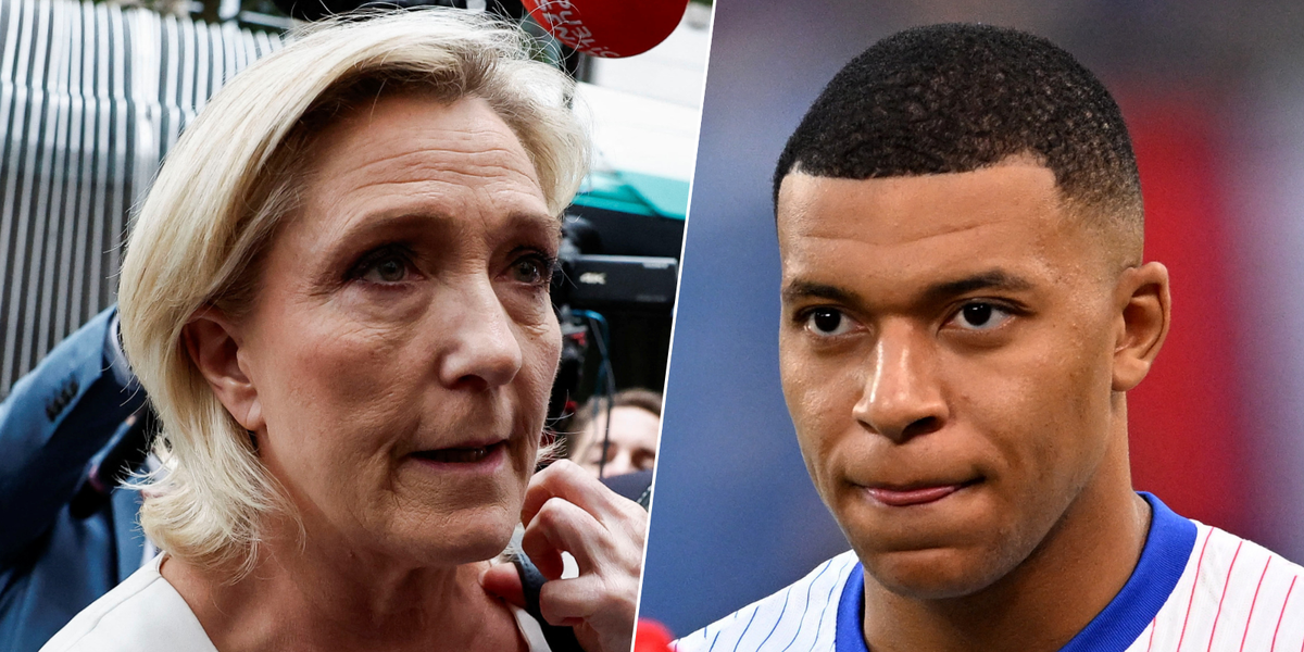 NextImg:Kylian Mbappe brands France's snap parliamentary election 'catastrophic' as Le Pen set to make huge gains
