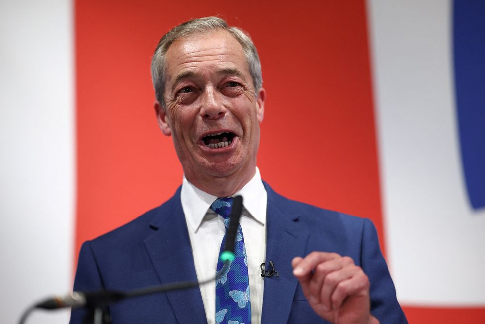 Leader of Reform UK Nigel Farage
