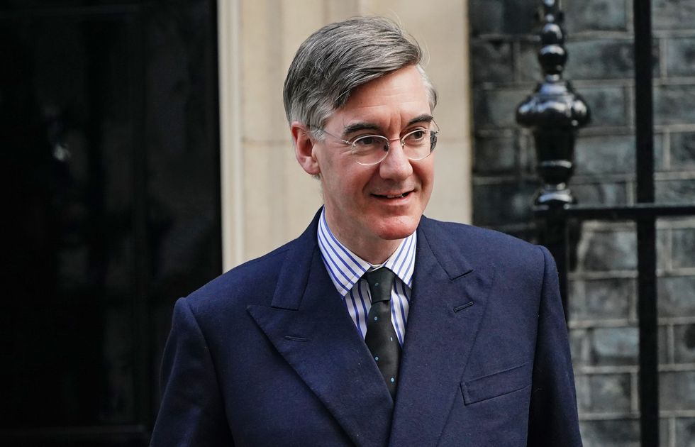 Leader of the House of Commons Jacob Rees-Mogg leaves Downing Street, London, following the government's weekly Cabinet meeting. Picture date: Tuesday February 8, 2022.