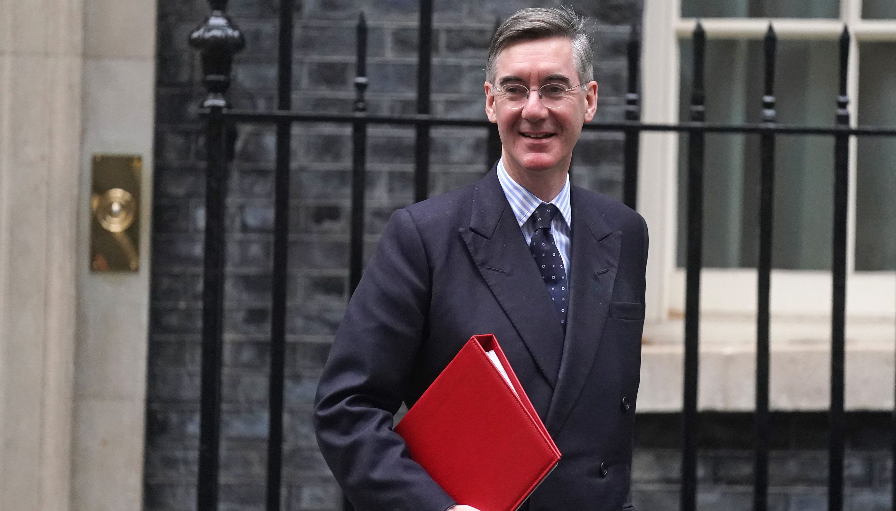 Leader of the House of Commons Jacob Rees-Mogg leaving Downing Street, London, after attending a Cabinet meeting ahead of Chancellor Rishi Sunak delivering his Budget to the House of Commons.