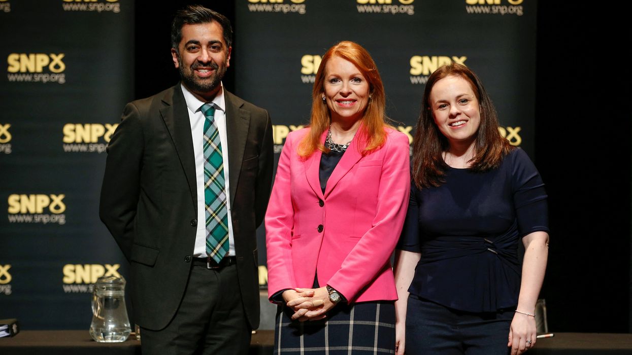 Leadership candidates Kate Forbes, Ash Regan and Humza Yousaf.