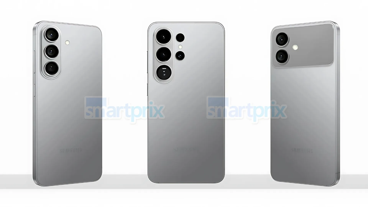 Leaked renders of the Samsung Galaxy S26 lineup, including the Galaxy S26 Pro, Galaxy S26 Ultra, and Galaxy S26 Edge