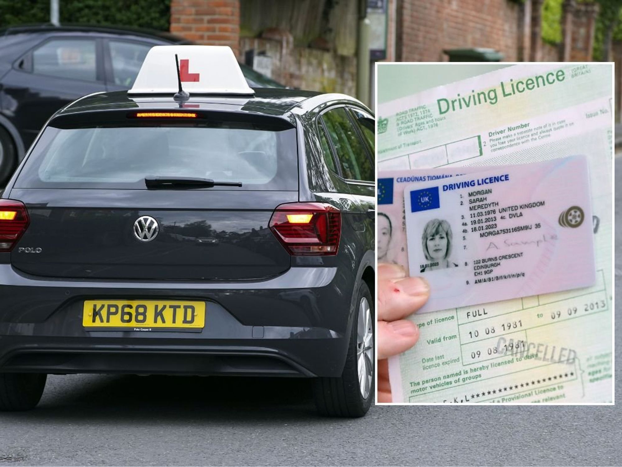 Learner driver and a driving licence