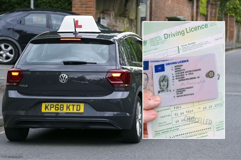 Learner driver and a driving licence