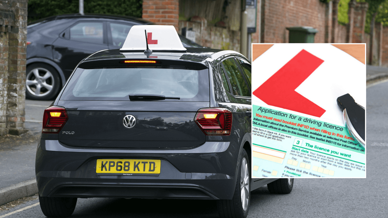 Learner driver car and driving licence application