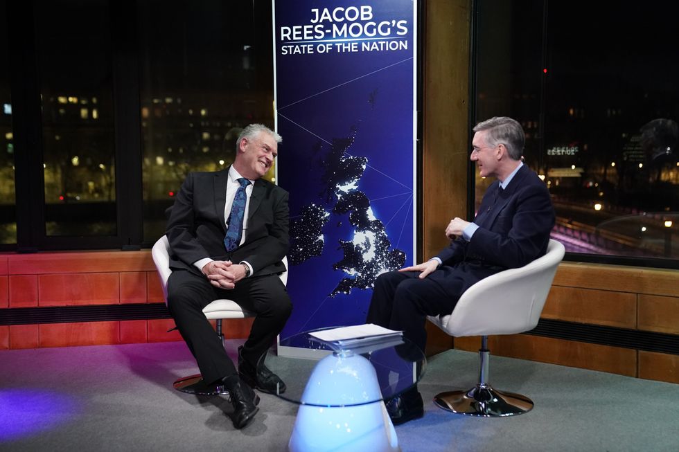 Lee Anderson and Jacob Rees-Mogg on GB News