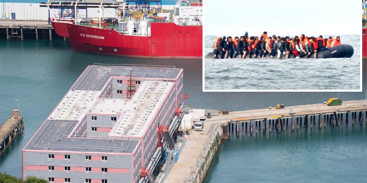 NextImg:Forty asylum seekers on board Bibby Stockholm barge 'converting to Christianity'