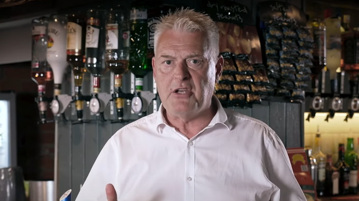 Lee Anderson during his first GB News show last night