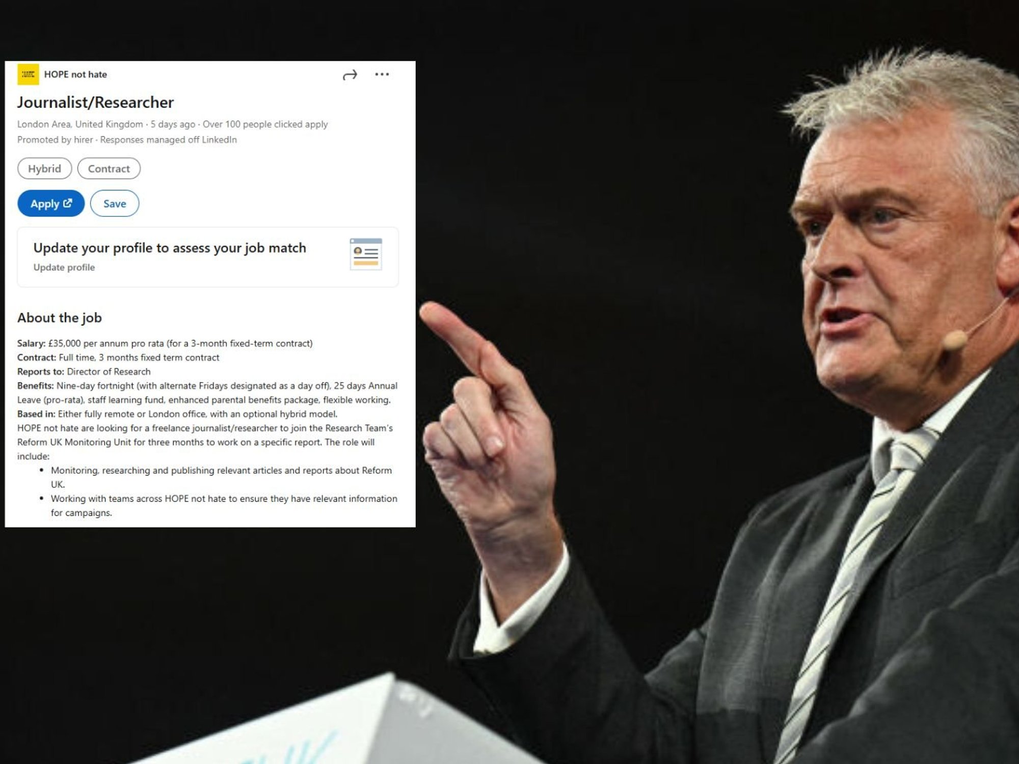 Lee Anderson, job description