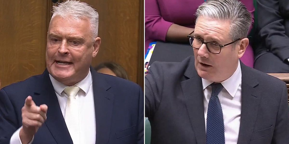 Lee Anderson rages at Keir Starmer in tense PMQs showdown: ‘Be a man!’ Lee Anderson rages at Keir Starmer in tense PMQs showdown: ‘Be a man!’