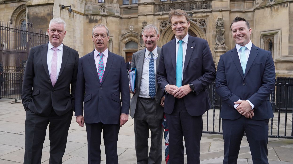 Lee Anderson Nigel Farage, Rupert Lowe, Richard Tice, and James McMurdock