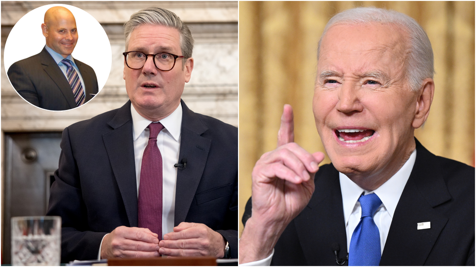 Lee Cohen, Keir Starmer and Joe Biden