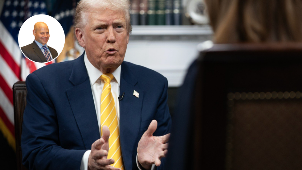 Lee Cohen (left), Donald Trump (middle), Bev Turner (right)