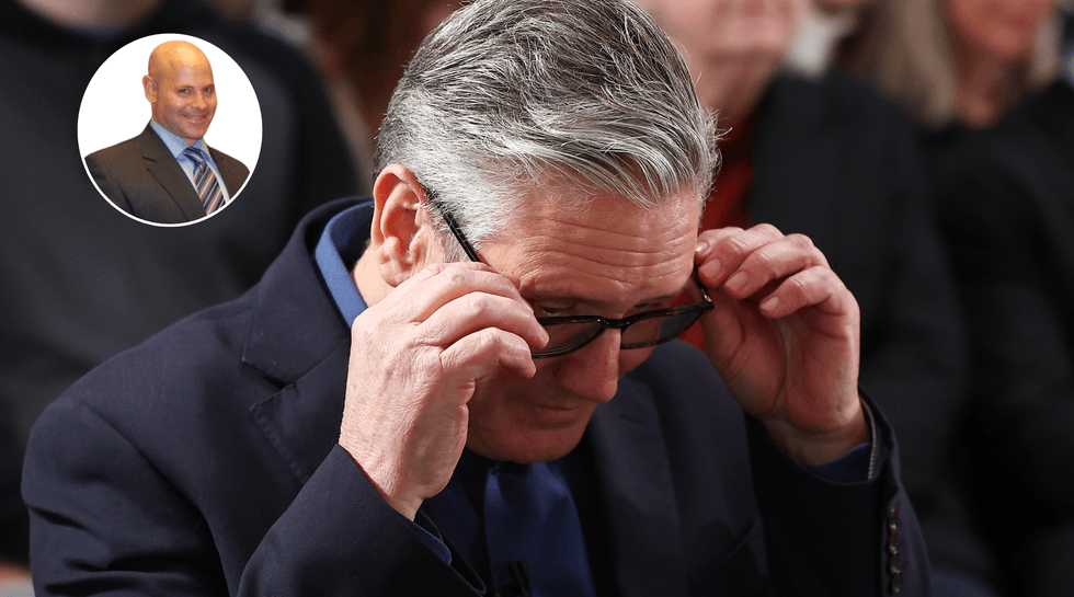 Lee Cohen (left), Keir Starmer (middle)