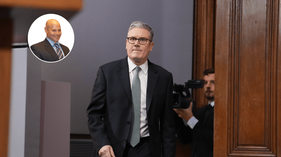 Lee Cohen (left), Keir Starmer (right)