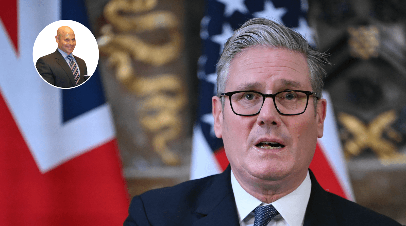 Lee Cohen (left), Keir Starmer (right)