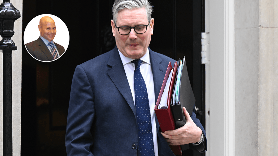 Lee  Cohen (left), Keir Starmer (right)