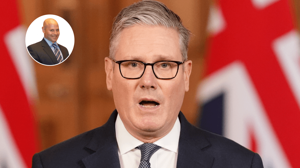 Lee Cohen (left), Keir Starmer (right)