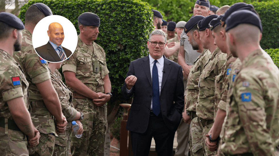 Lee Cohen (left), Keir Starmer (right)