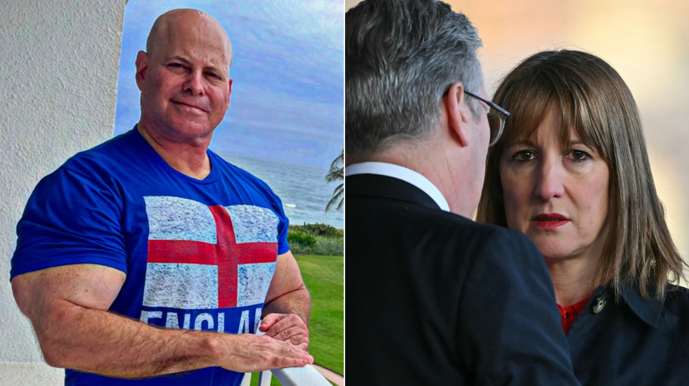 Lee Cohen (left), Rachel Reeves and Keir Starmer (right)