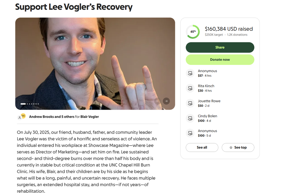 Lee Vogler GoFundMe