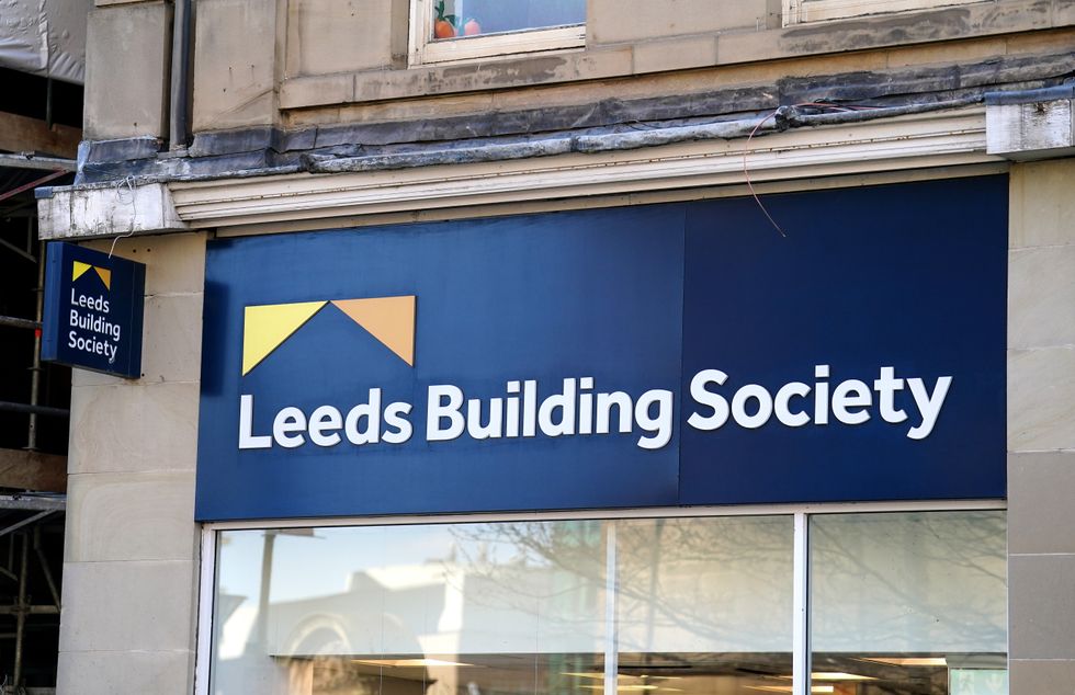 Leeds Building Society logo outside of branch
