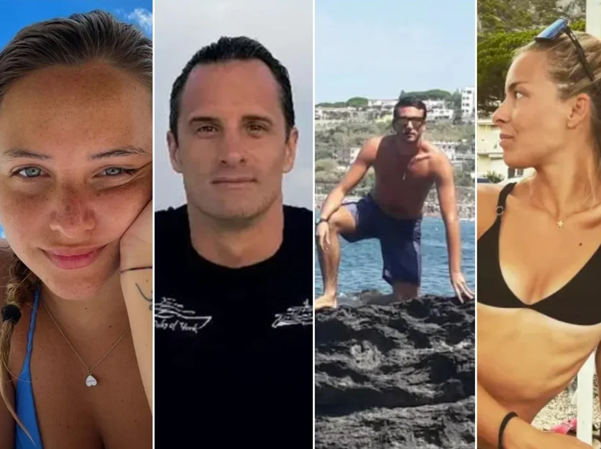 LEFT TO RIGHT: Monica Montefalcone, Giorgia Sommacal, Gianluca Benedetti, Federico Gualtieri and Muriel Oddenino, who died in the cave on Thursday